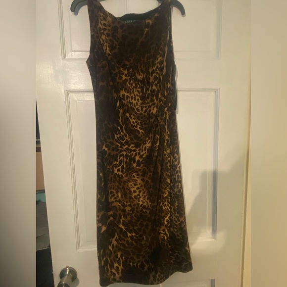 Lauren Ralph Lauren women’s sleeveless cheetah print dress GREAT CONDITION!!! - Picture 1 of 4